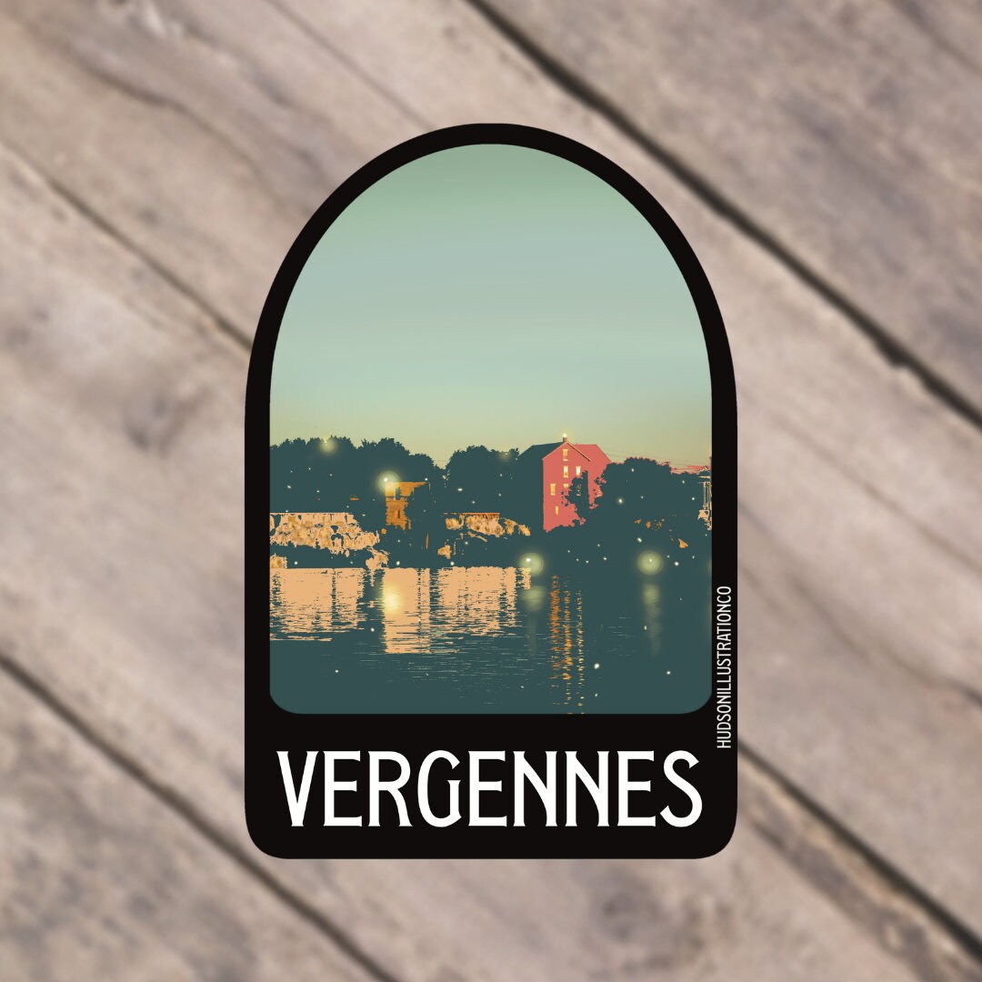 Vergennes Vermont Sticker/Magnet/Print/Postcard