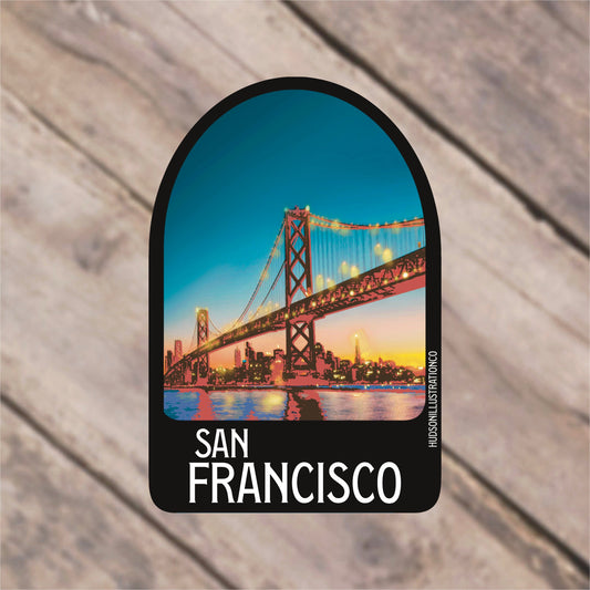San Francisco California Sticker/Magnet/Print/Postcard