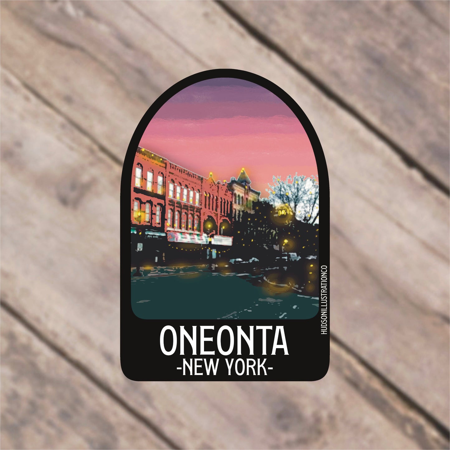 Oneonta New York Sticker/Magnet/Print/Postcard