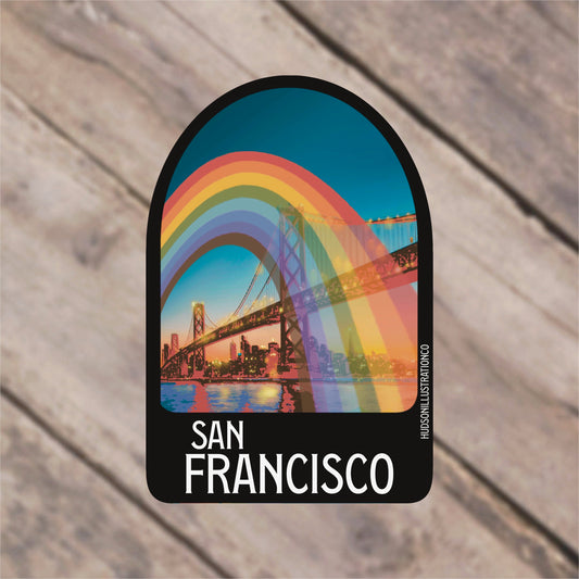 San Francisco California Sticker/Magnet/Print/Postcard