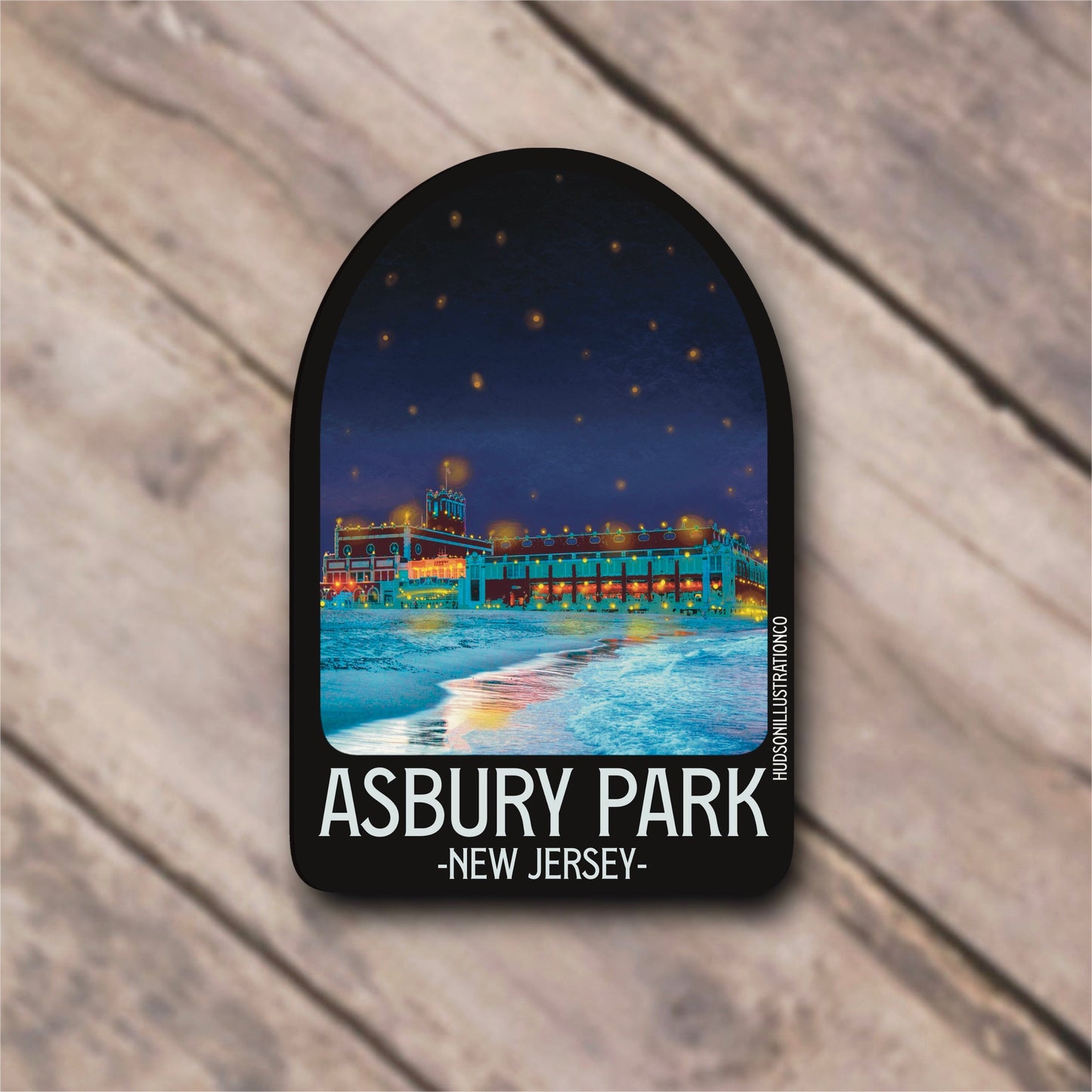 Asbury Park New Jersey Sticker/Magnet/Print/Postcard