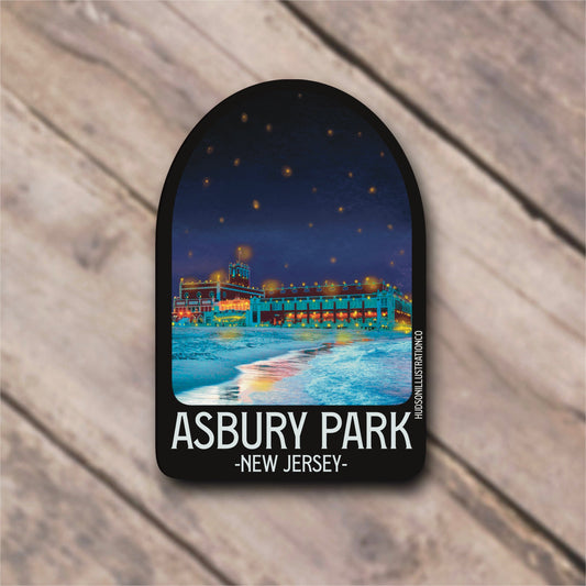 Asbury Park New Jersey Sticker/Magnet/Print/Postcard