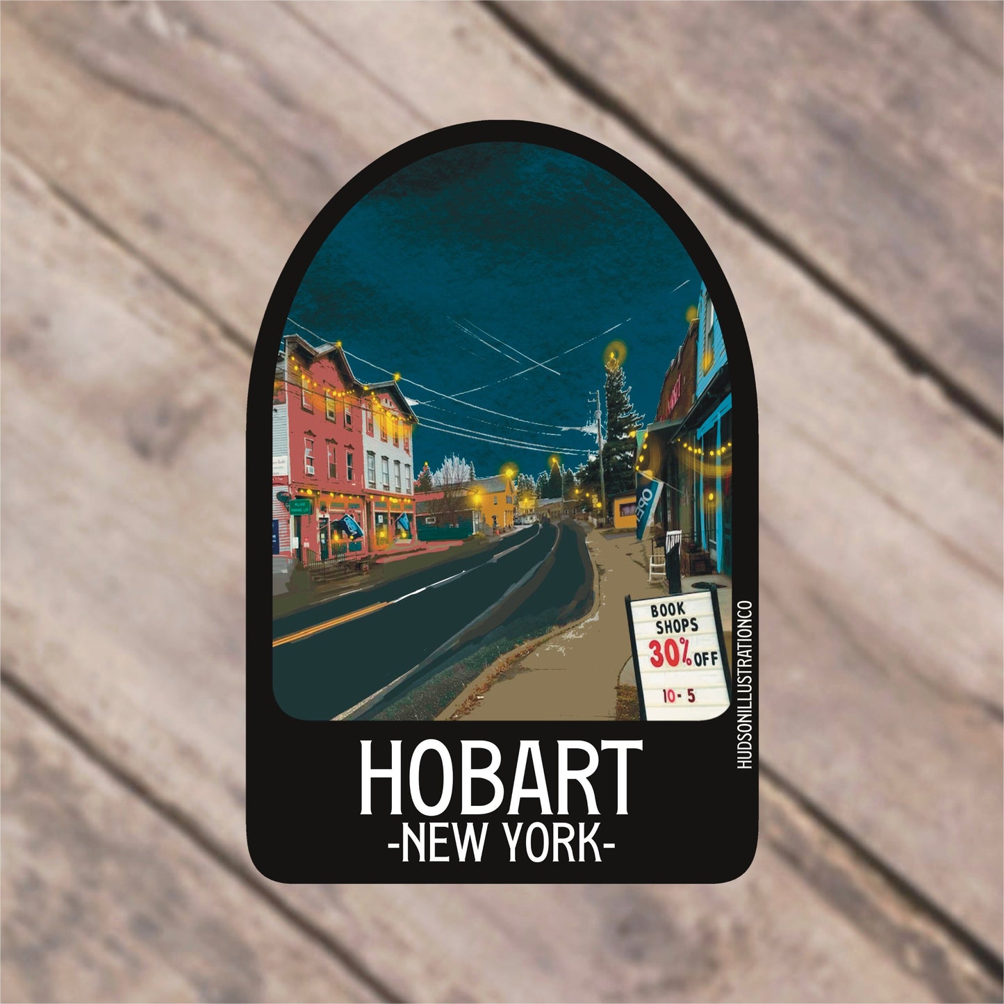 Hobart New York Sticker/Magnet/Print/Postcard