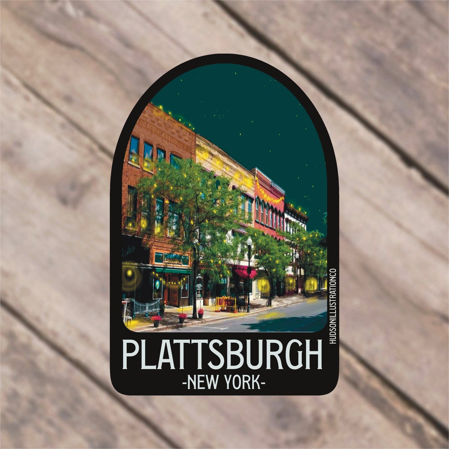 Plattsburgh  New York Sticker/Magnet/Print/Postcard