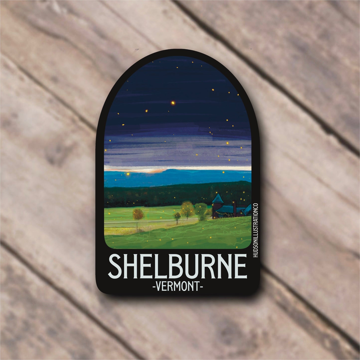 Shelburne Vermont Sticker/Magnet/Print/Postcard