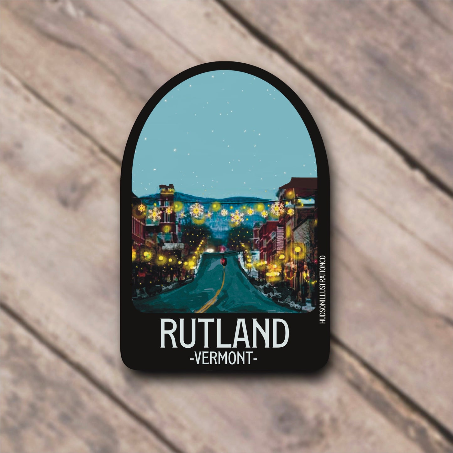 Rutland Vermont Sticker/Magnet/Print/Postcard