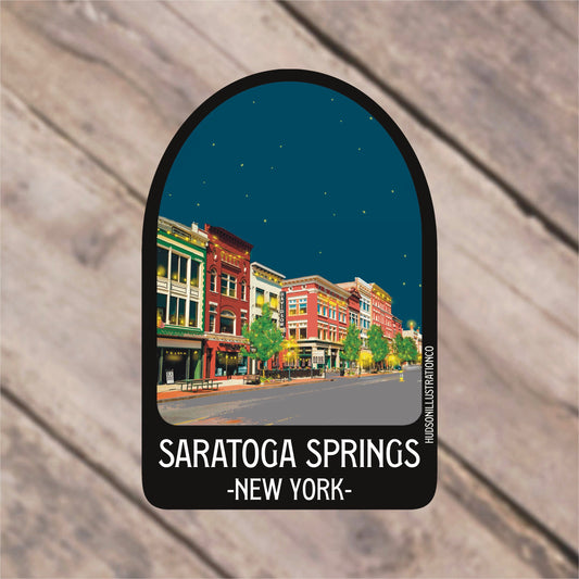 Saratoga Springs New York Sticker/Magnet/Print/Postcard