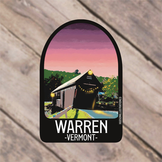 Warren Vermont Sticker/Magnet/Print/Postcard