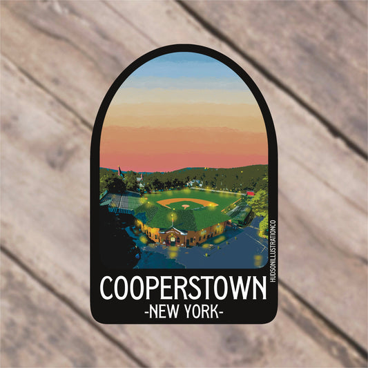 Cooperstown New York Sticker/Magnet/Print/Postcard