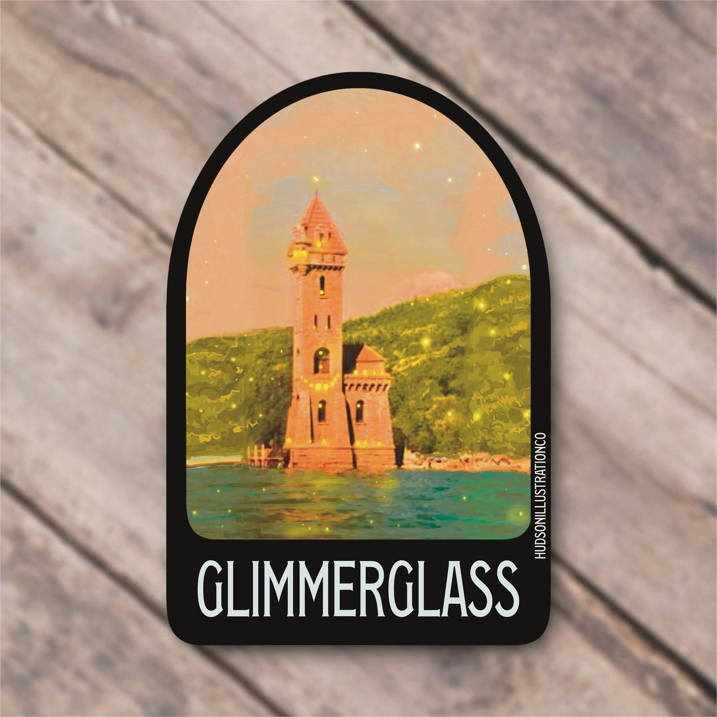 Glimmerglass Kingfisher Castle Cooperstown NY Sticker/Magnet/Print/Postcard
