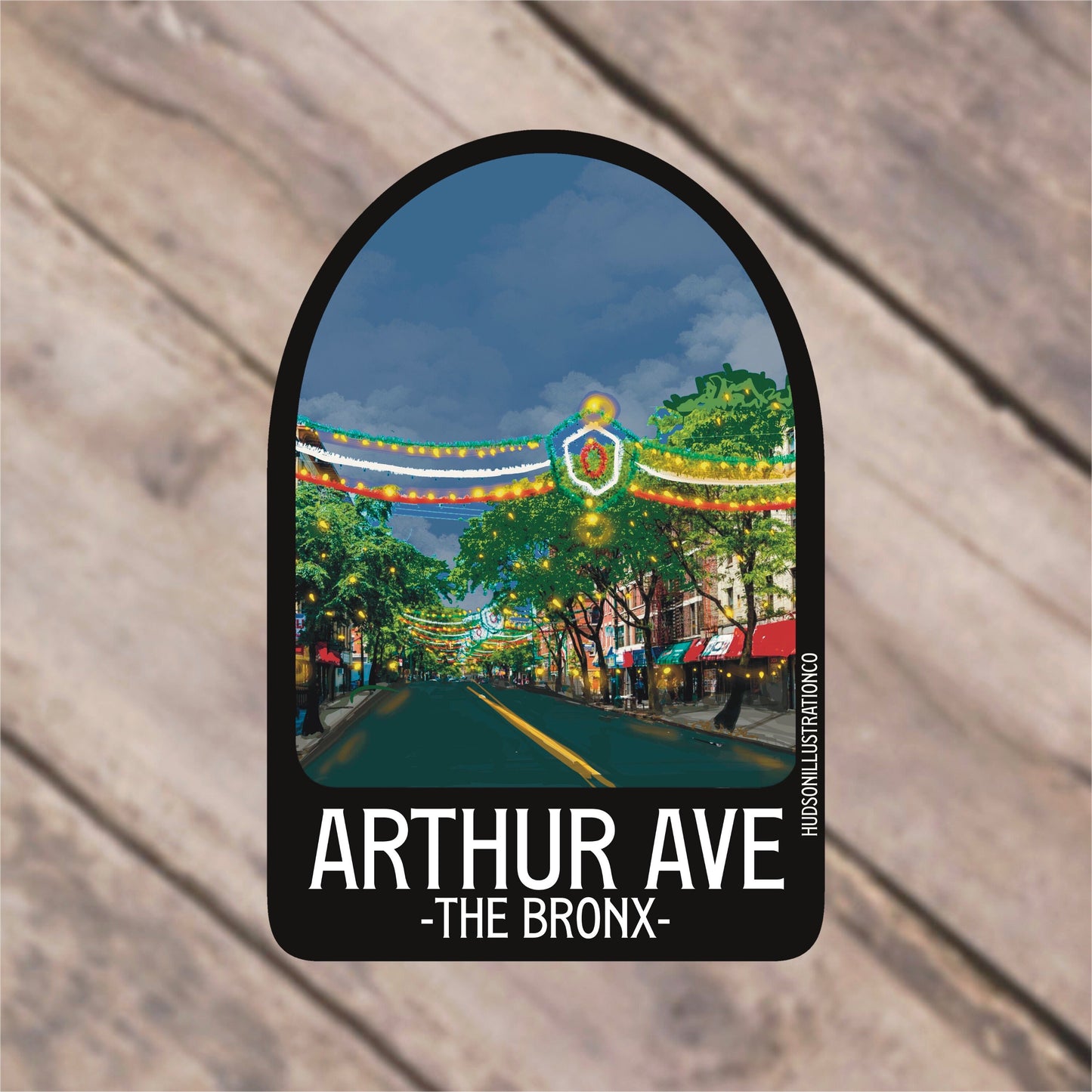 Arthur Ave The Bronx New York City Sticker/Magnet/Print/Postcard