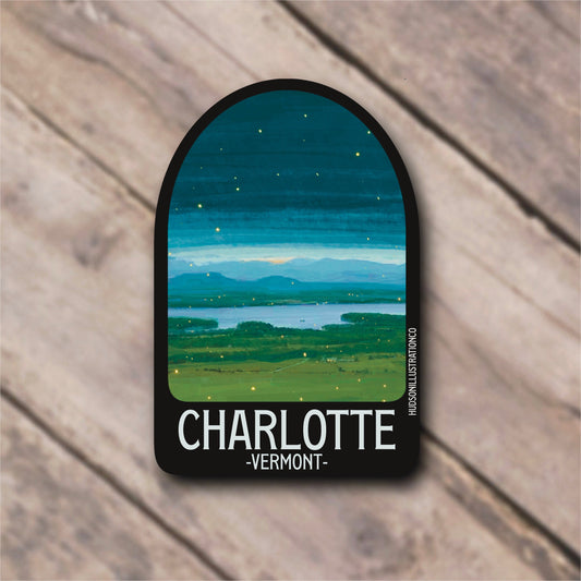 Charlotte Vermont Green Mountains Sticker/Magnet/Print/Postcard