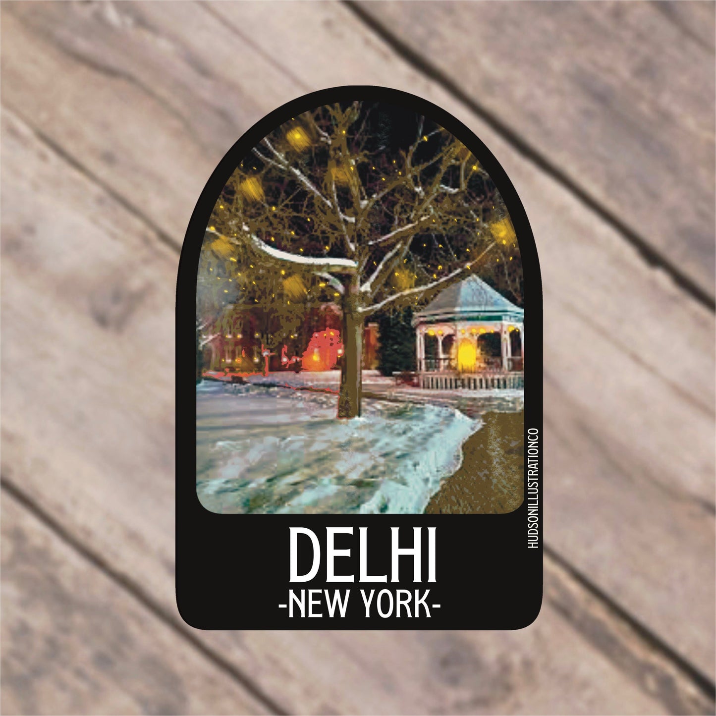 Delhi New York Sticker/Magnet/Print/Postcard