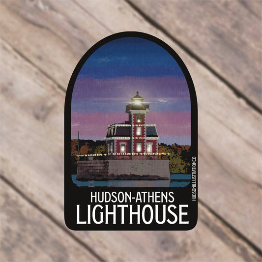 Hudson - Athens Lighthouse New York Sticker/Magnet/Print/Postcard