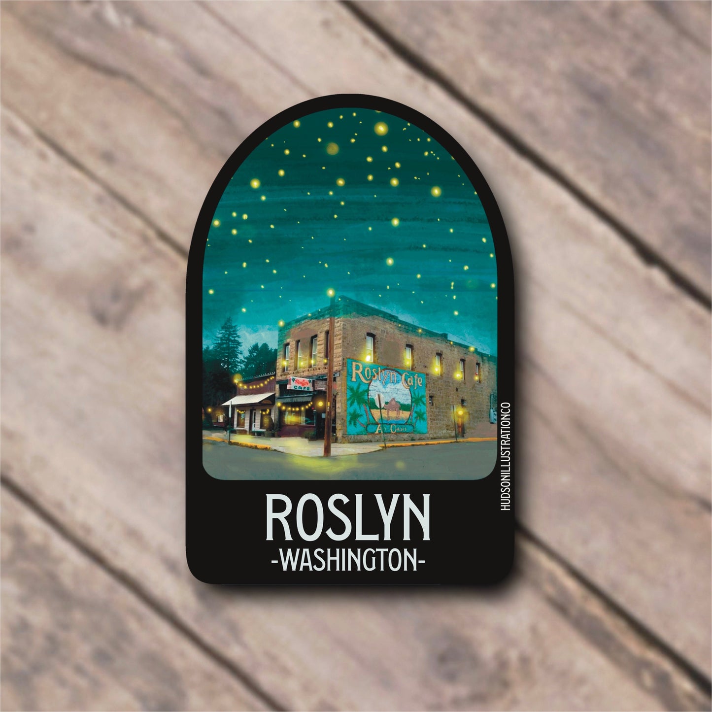 Roslyn Washington - Pacific Northwest NX Northern Exposure Cicely Sticker/Magnet/Print/Postcard