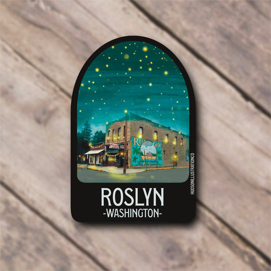 Roslyn Washington - Pacific Northwest NX Northern Exposure Cicely Sticker/Magnet/Print/Postcard