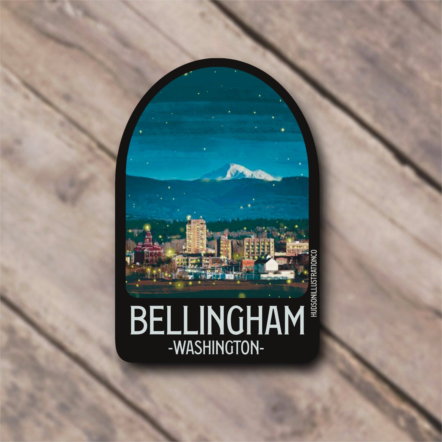 Bellingham Washington Sticker/Magnet/Print/Postcard