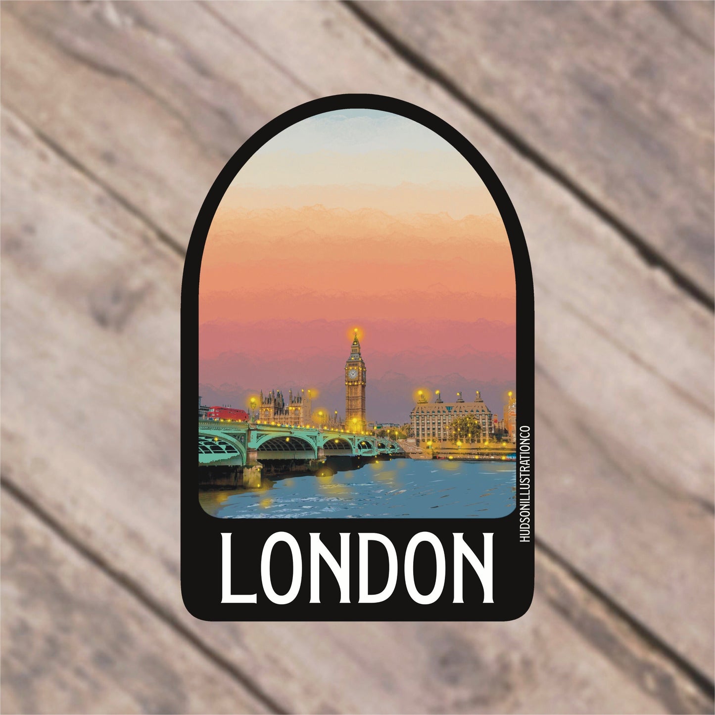 London England Sticker/Magnet/Print/Postcard