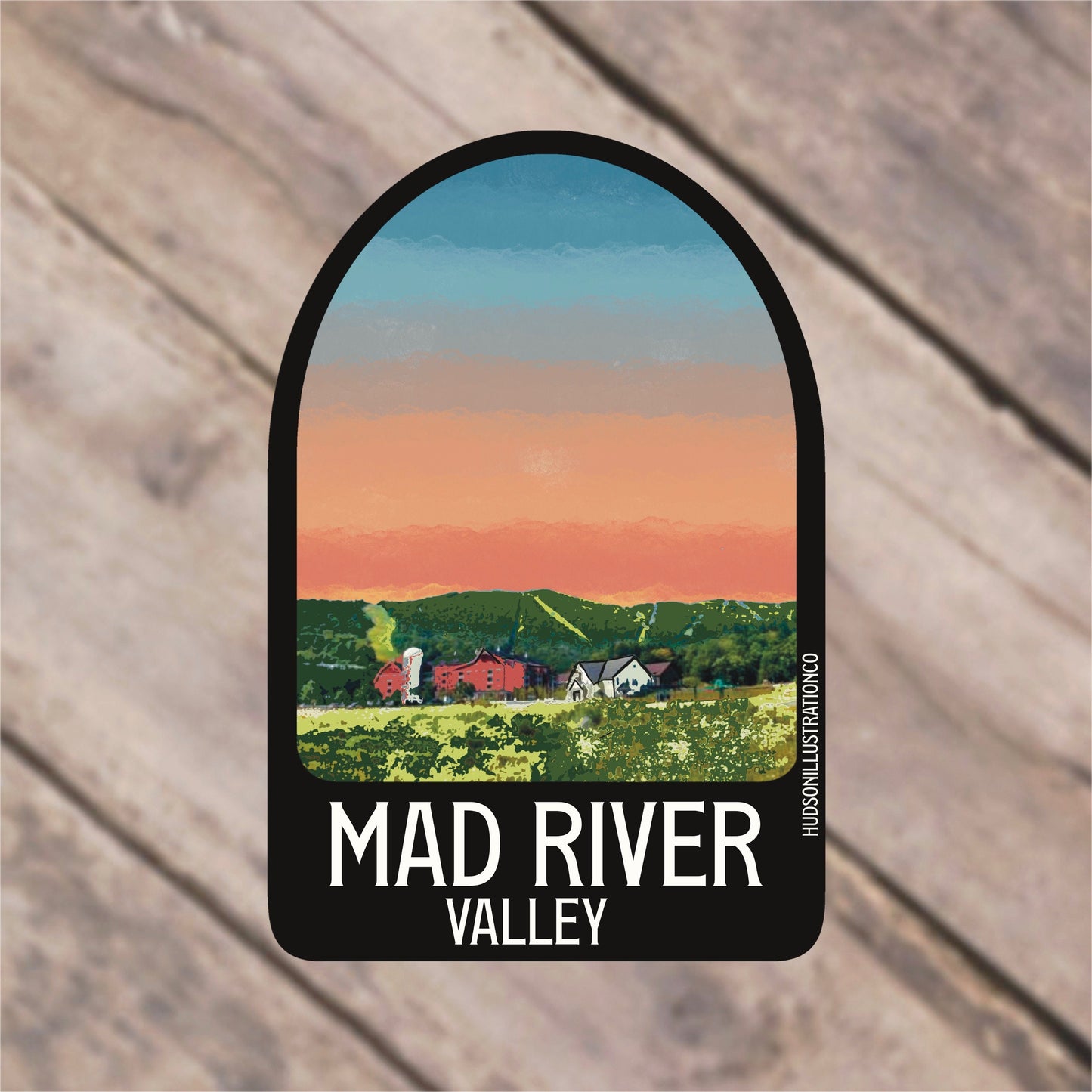 Mad River Valley Vermont Sticker/Magnet/Print/Postcard
