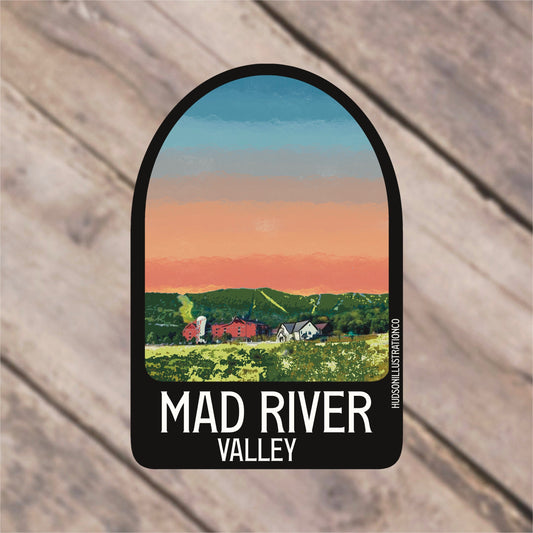 Mad River Valley Vermont Sticker/Magnet/Print/Postcard