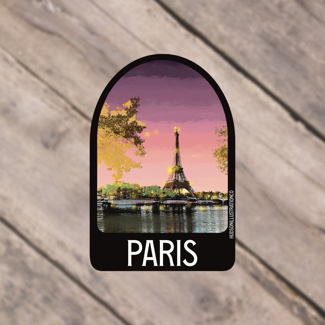 Paris France Eiffel Tower Sticker/Magnet/Print/Postcard