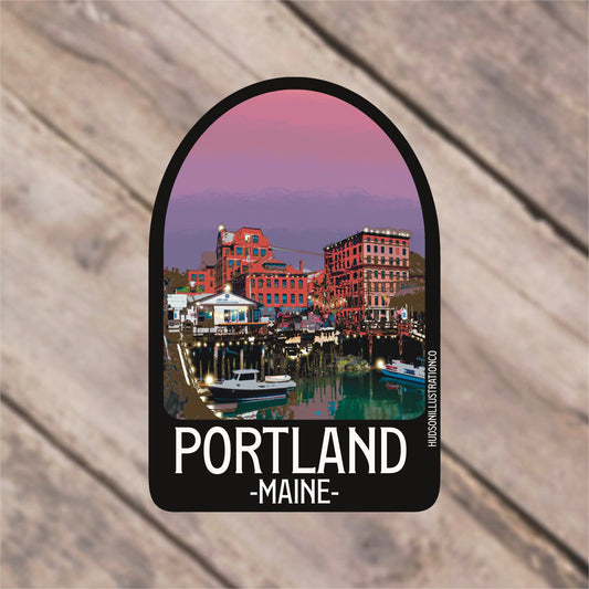 Portland Maine Sticker/Magnet/Print/Postcard