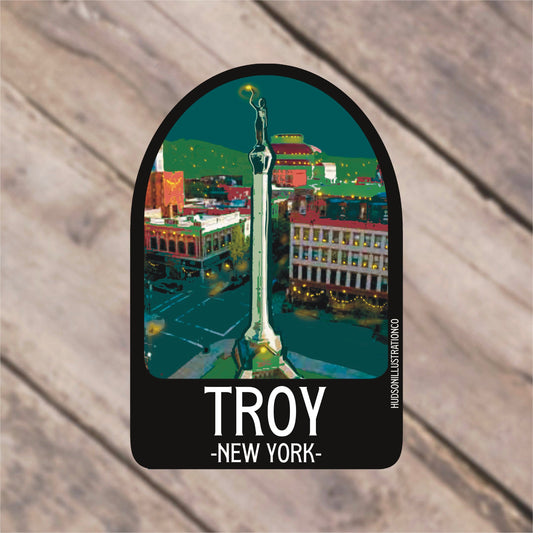 Troy New York Sticker/Magnet/Print/Postcard