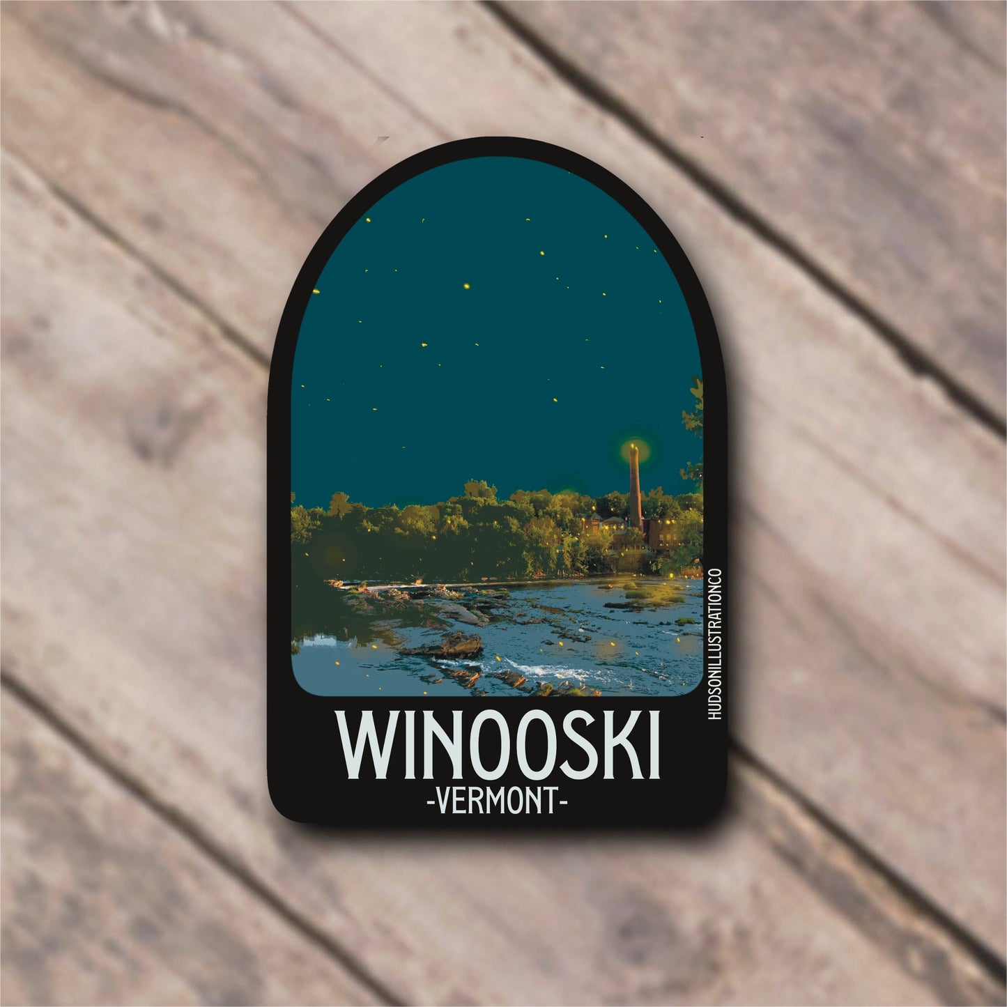 Winooski Vermont Sticker/Magnet/Print/Postcard