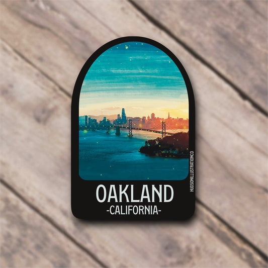 Oakland California Sticker/Magnet/Print/Postcard