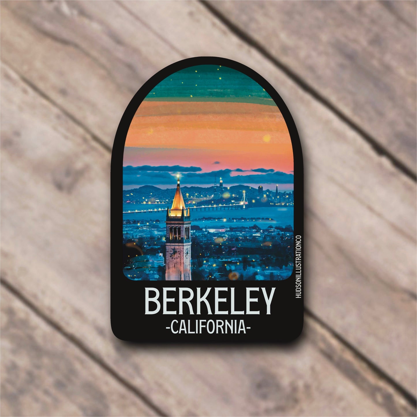 Berkeley California Sticker/Magnet/Print/Postcard