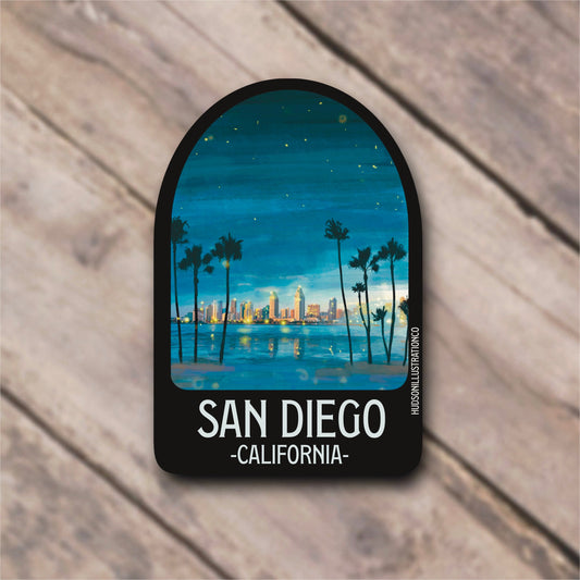 San Diego California Sticker/Magnet/Print/Postcard
