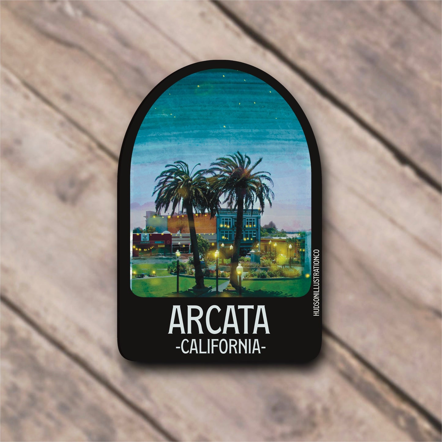 Arcata California Sticker/Magnet/Print/Postcard