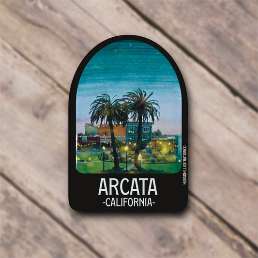 Arcata California Sticker/Magnet/Print/Postcard