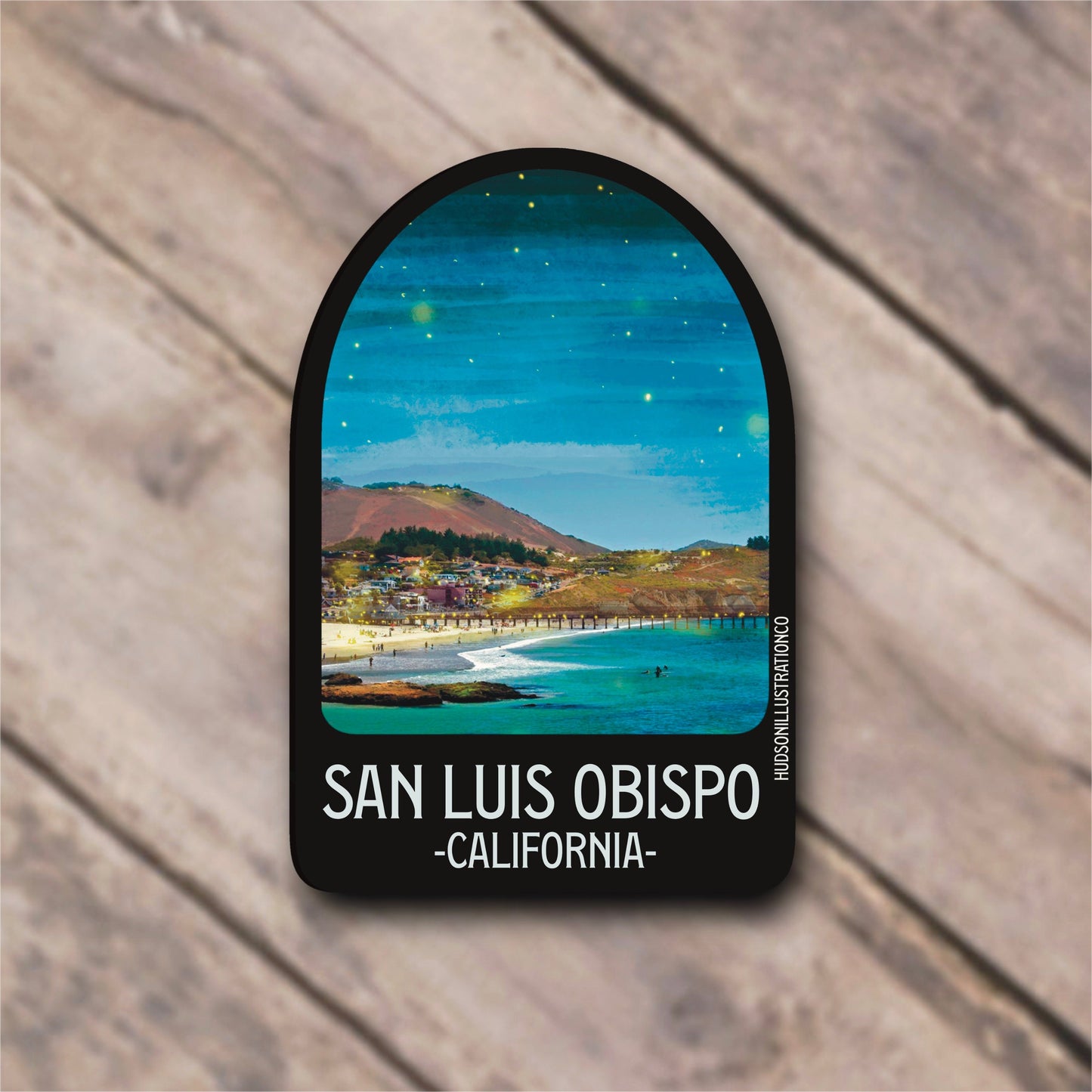San Luis Obisbo California Sticker/Magnet/Print/Postcard