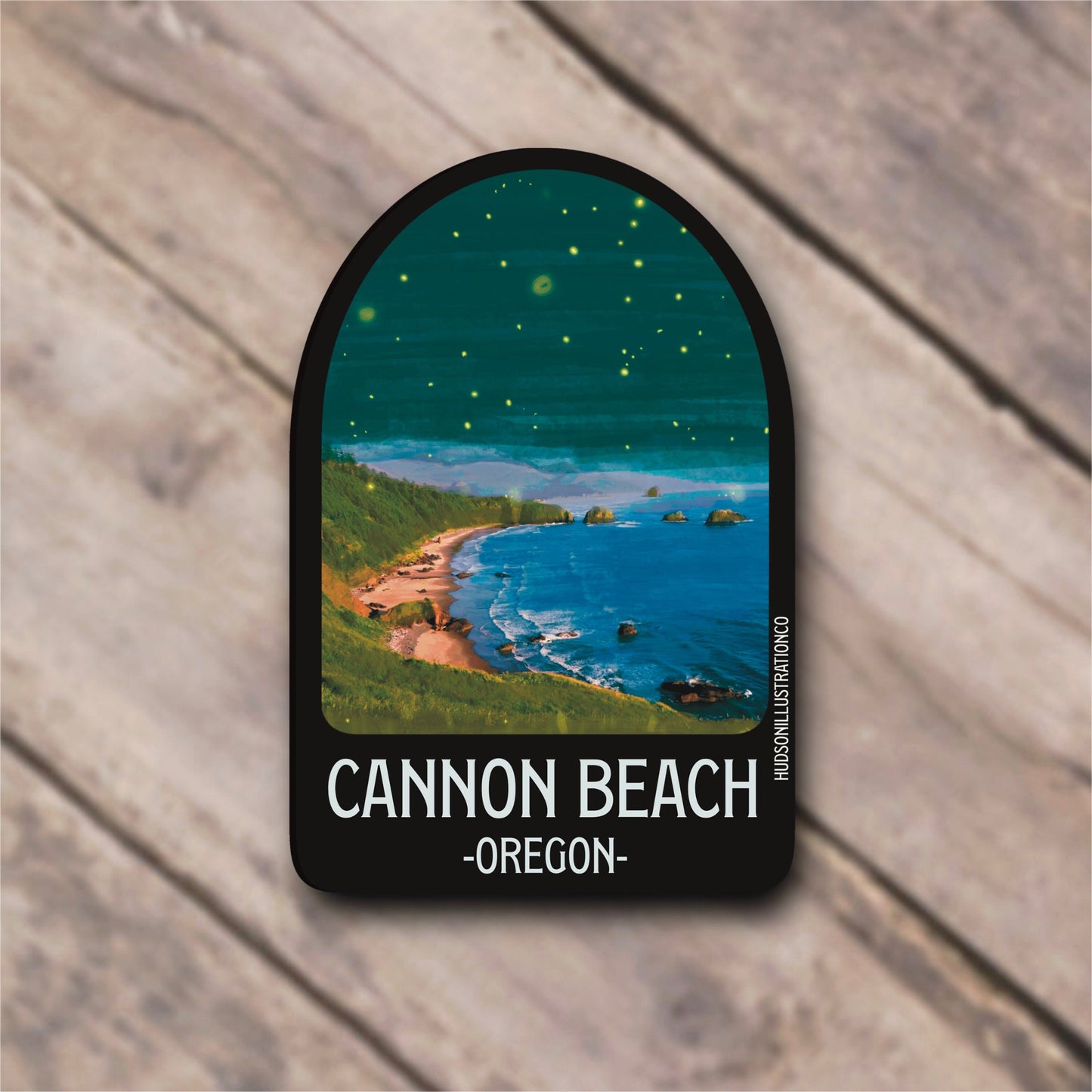 Cannon Beach Oregon Sticker/Magnet/Print/Postcard