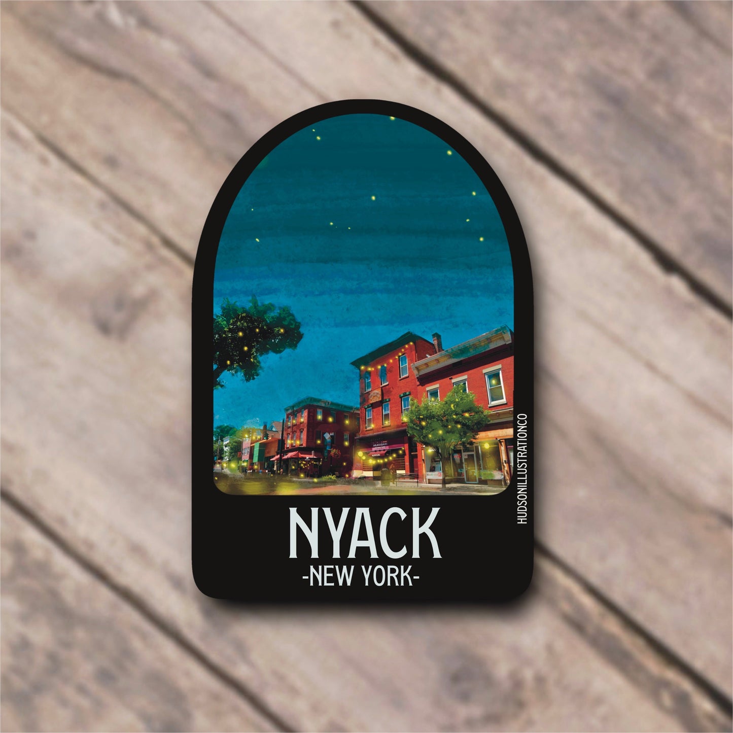 Nyack New York Sticker/Magnet/Print/Postcard