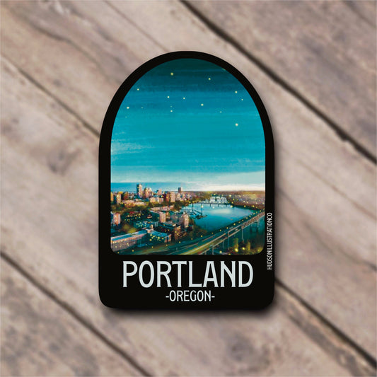 Portland Oregon Sticker/Magnet/Print/Postcard