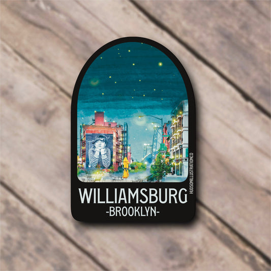 Williamsburg Brooklyn New York City Sticker/Magnet/Print/Postcard