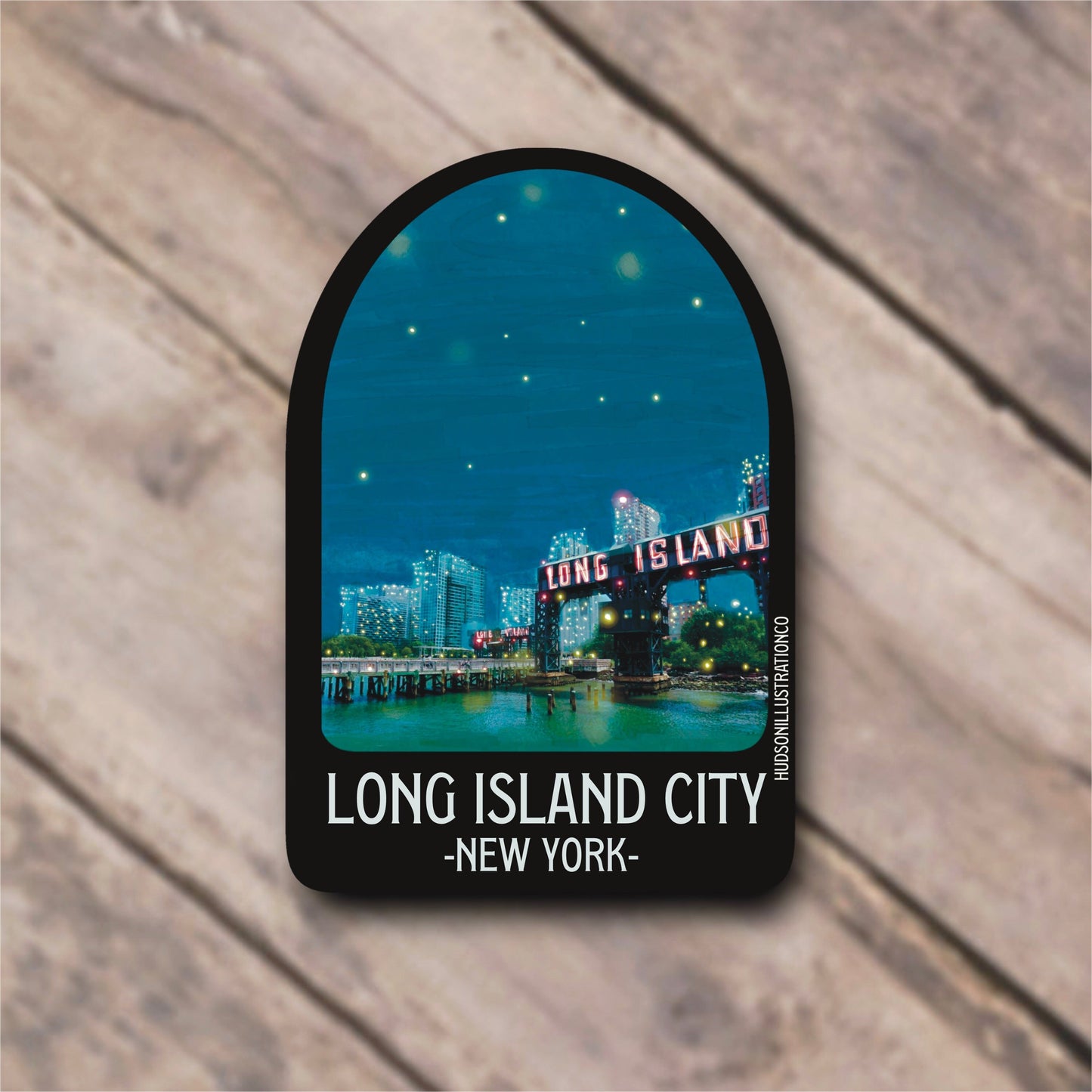 Long Island City New York Sticker/Magnet/Print/Postcard