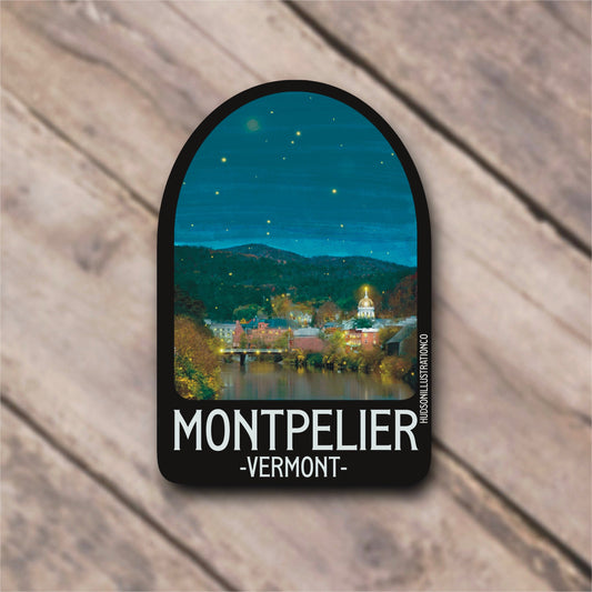 Montpelier Vermont Sticker/Magnet/Print/Postcard