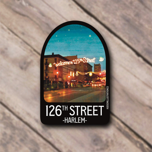 126th Street Harlem New York City Sticker/Magnet/Print/Postcard