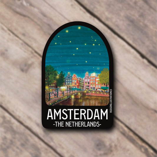 Amsterdam The Netherlands Sticker/Magnet/Print/Postcard