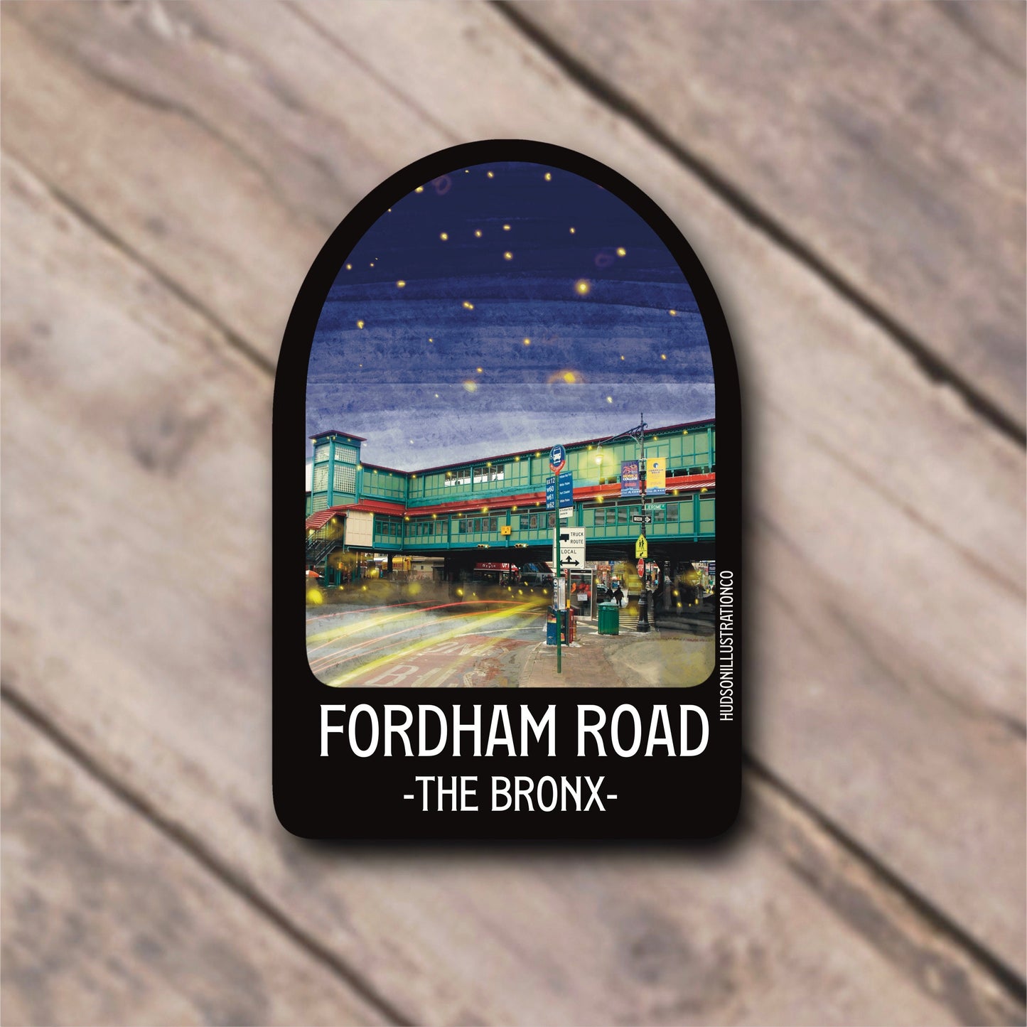 Fordham Road The Bronx New York Sticker/Magnet/Print/Postcard