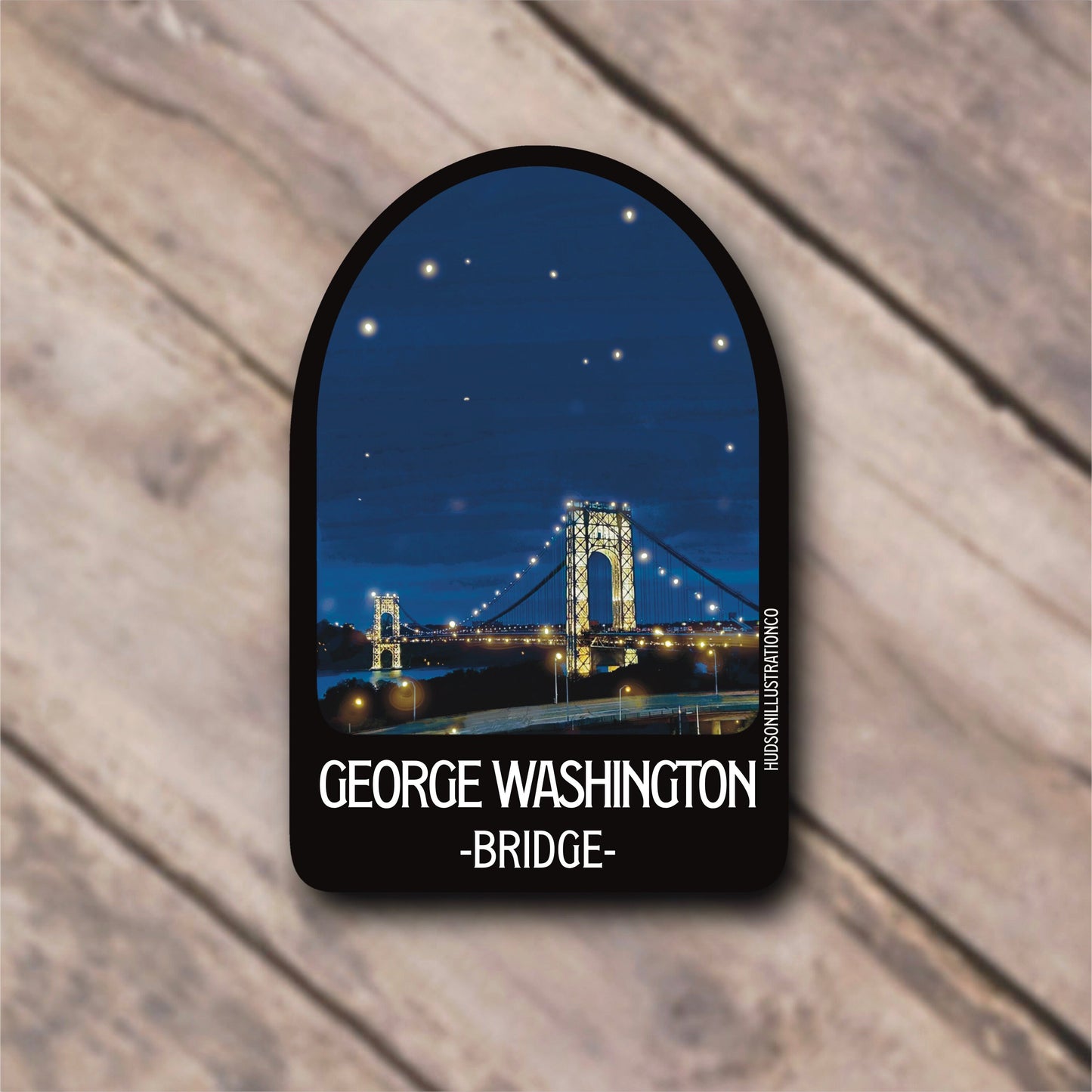 George Washington Bridge New York City Sticker/Magnet/Print/Postcard