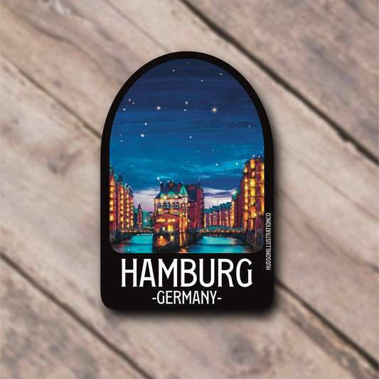 Hamburg Germany Sticker/Magnet/Print/Postcard