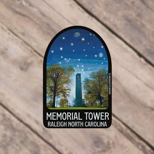 Memorial Belltower  North Carolina State University Sticker/Magnet/Print/Postcard