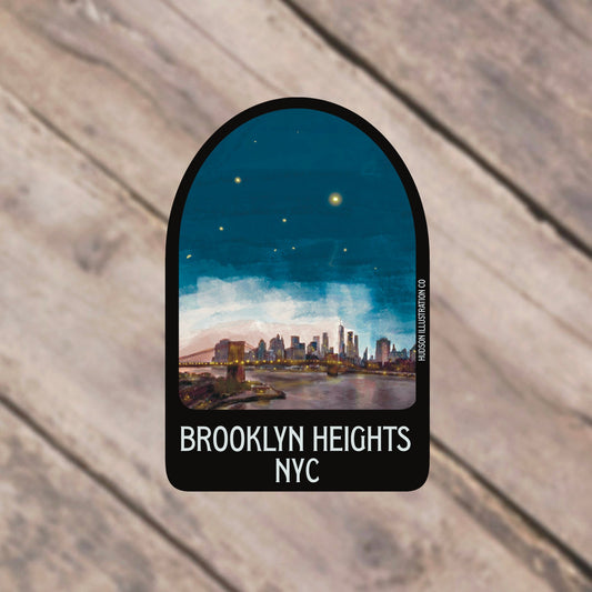 Brooklyn Heights New York City Sticker/Magnet/Print/Postcard