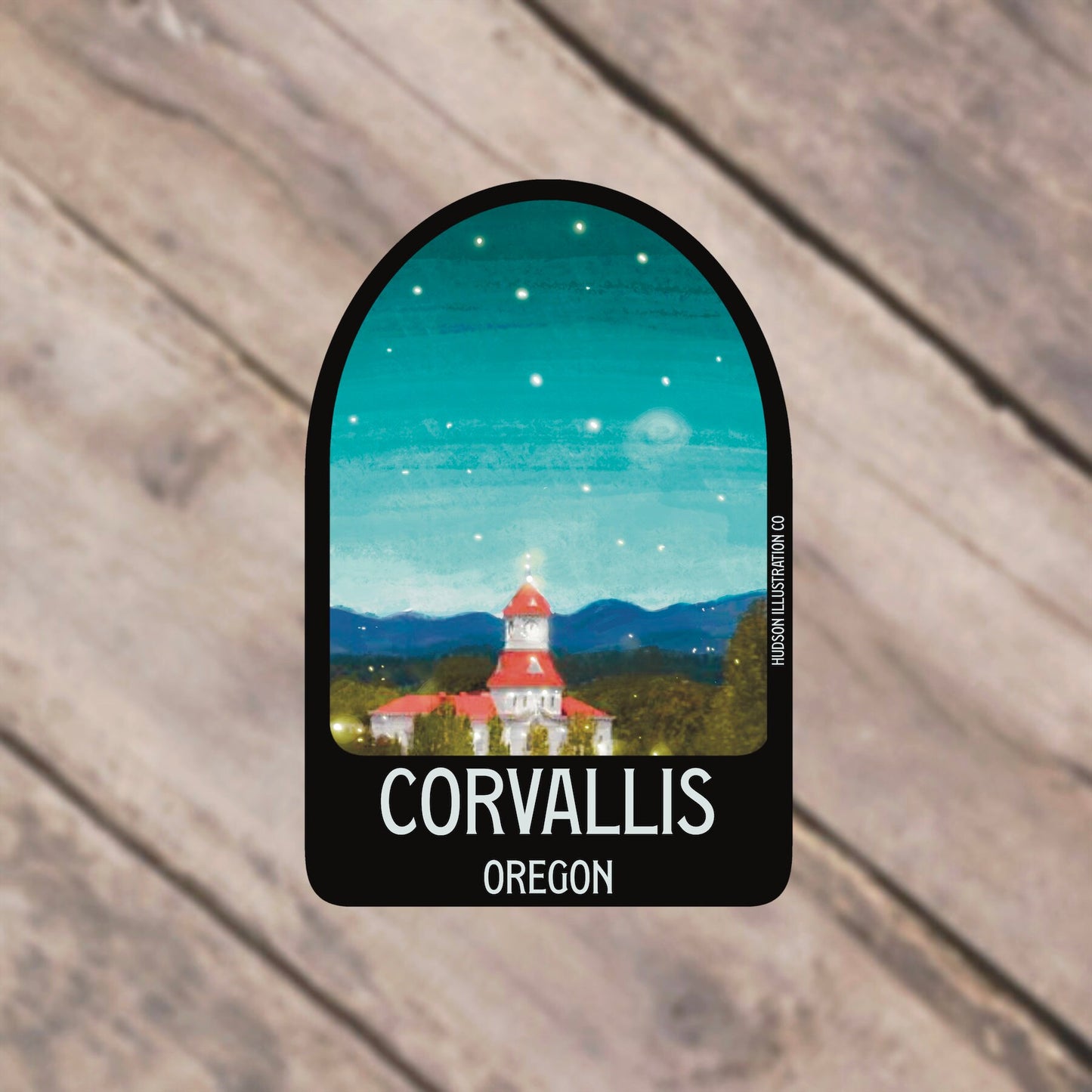 Corvallis Oregon Sticker/Magnet/Print/Postcard