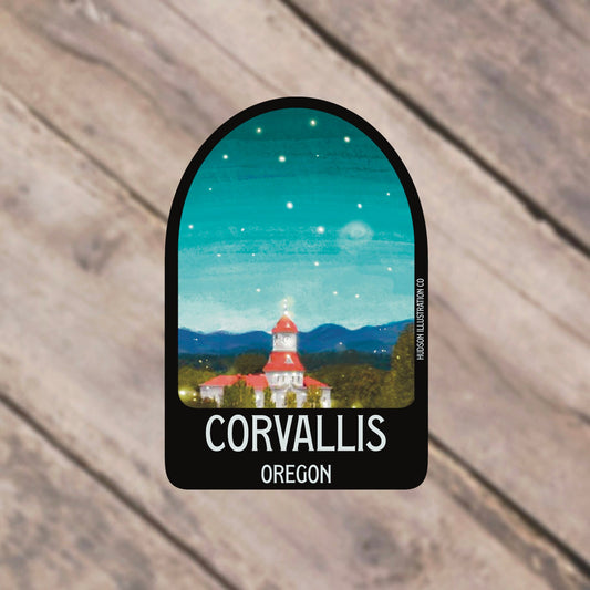 Corvallis Oregon Sticker/Magnet/Print/Postcard
