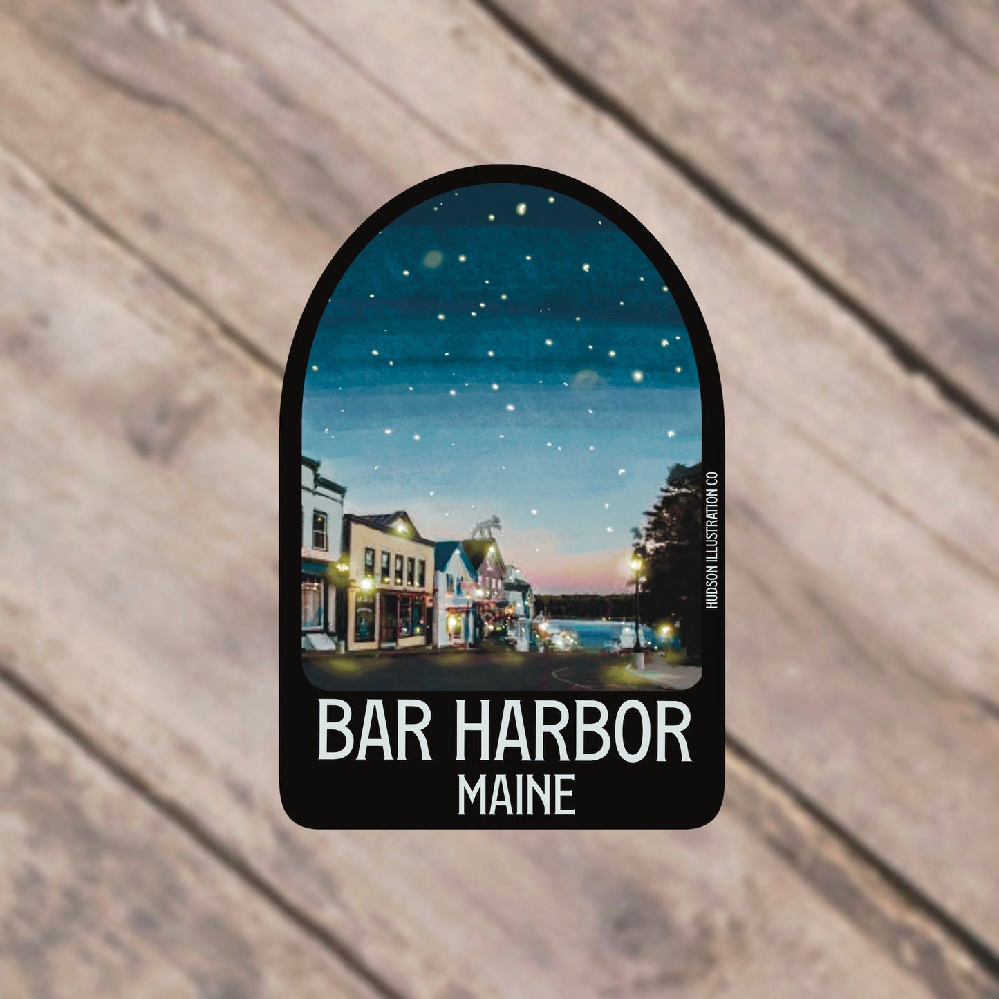 Bar Harbor Maine Sticker/Magnet/Print/Postcard